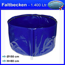 Faltbecken Ø150 x 80 cm 1.400 Ltr in blau...