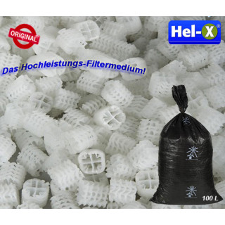 Hel-X® 17 KLL - Menge: 25 Liter hochwertiges Filtermedium Bio - Farbe: weiß