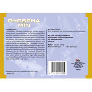 IZUMI Phosphamin Phosphatbinder gegen Algen für Koi- und Schwimmteich für 100.000 L - Menge: 5 kg