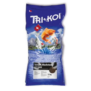 TRI KOI® Wachstum 4,5 mm - 5 kg - 25 kg Wachstums Futter für Koi Teich über 15°C