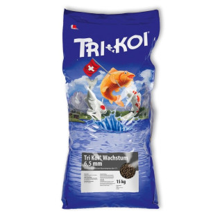 TRI KOI® Wachstum 6,5 mm - Wachstums Futter für Koi Teich über 15°C - Menge:  5,0 kg