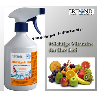 TRIPOND Vitamin Plus - Koi Vitamin Futterzusatz / Nahrungsergänzung - Menge: 500 ml