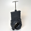 VALTERRA Zugschieber Ø 110 mm Edelstahl Schieber PVC Fitting mit 2x Klebemuffe