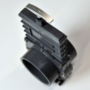 VALTERRA Zugschieber Ø 110 mm Edelstahl Schieber PVC Fitting mit 2x Klebemuffe