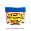 AQUA-BIO-5® Milchsäurebakterien Teich Bakterien Pulver Konzentrat für bis zu 75.000 L "Medi Dose" - Menge: 500 ml