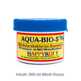 AQUA-BIO-5® Milchsäurebakterien Teich Bakterien Pulver Konzentrat für 150.000 L Maxi Dose - Menge: 1.000 ml