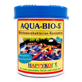AQUA-BIO-5® Milchsäurebakterien Teich Bakterien Pulver Konzentrat für bis zu 250.000 L "Jumbo Dose" - Menge: 1.500 ml