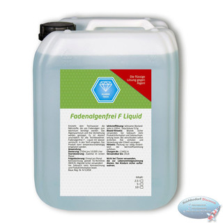 Fadenalgenfrei "F" Liquid - flüssiger Fadenalgenvernichter gegen Algen - Menge: 10 Liter