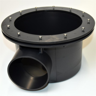 Bodenablauf Ø110 mm schwere Ausführung mit Domdeckel für Folie & GFK Teich Koi Filter