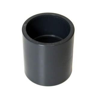 PVC Muffe Rohrverbindung Rohrverbindung Fitting Klebemuffe - Ø 50 mm (Innenmaß)