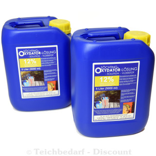 SÖCHTING Oxydator Lösung 12% - 2 x 5 Liter Wasserstoff Peroxyd Sauerstoff Ausströmer - Inhalt: insg. 10 Liter