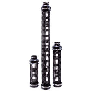 Ansaugrohr Pumpen Korb Set Siebrohr Filtersiebrohr schwarz - Ø110 mm x Ø63 mm - L= 37 cm