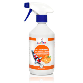 HAPPYKOI® VITAMIN-PLUS Futterzusatz flüssiges Ergänzungsfuttermittel für Koi - Inhalt: 500 ml