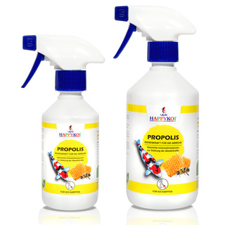 HAPPYKOI® PROPOLIS Ergänzungsfuttermittel flüssig für Koi Futter - 250 ml + 500 ml