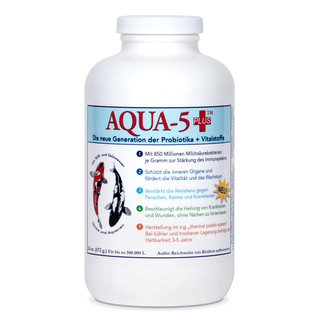 AQUA-5 PLUS Milchsäurebakterien & Probiotika für Süß- und Salzwasser Koi Teich Aquarium - 672 g (24 oz.)
