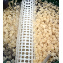 Siebrohr Filtersiebrohr Länge= 1 m / Ø110 mm Filter Gitterrohr für Filtermedien - Farbe: weiß