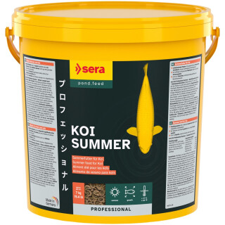 SERA KOI Professional Summer (Sommerfutter) Koifutter Energie Gesundheit Immunsystem Wachstum Teich über 17°C Inhalt: 7 kg (21 L)