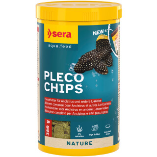 SERA - Pleco Chips - Hauptfutter für Ancistrus und andere L-Welse - Inhalt: 1.000 ml (380 g)
