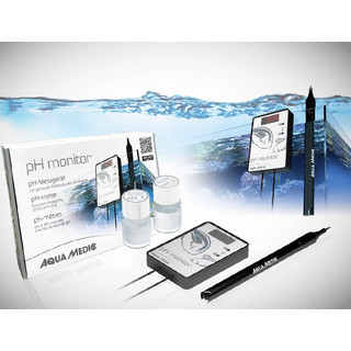 AQUA MEDIC pH-Monitor pH Messgerät zur genauen Messung des pH-Wertes mit Kalibrierlösung Säuregehalt Aquarium (203.00)