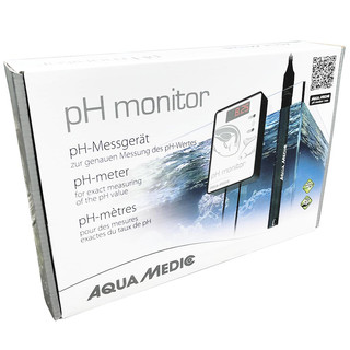 AQUA MEDIC pH-Monitor pH Messgerät zur genauen Messung des pH-Wertes mit Kalibrierlösung Säuregehalt Aquarium (203.00)