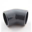 Plimat PVC Winkel 45° grau - Ø40 mm mit...