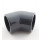 Plimat PVC Winkel 45° grau - Ø40 mm mit beidseitigen Klebemuffen