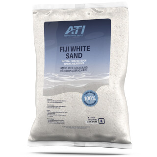 ATI Fiji White Sand (Gr. L) hochreiner feiner Aquarium Bodengrund weiß für Meerwasseraquarien Gr. L (Ø2,0 - 3,0 mm) - Inhalt: 9,07 kg