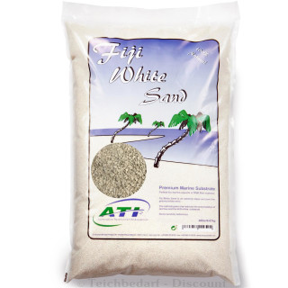 ATI Fiji White Sand hochreiner feiner Aquarium Bodengrund weiß für Meerwasseraquarien Gr. L (Ø2,0 - 3,0 mm) - Inhalt: 9,07 kg