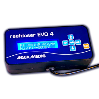 AQUA MEDIC reefdoser EVO 4 - 4-Kanal Dosierpumpe inkl. externem Controller für Meerwasser Aquarium (104.144)