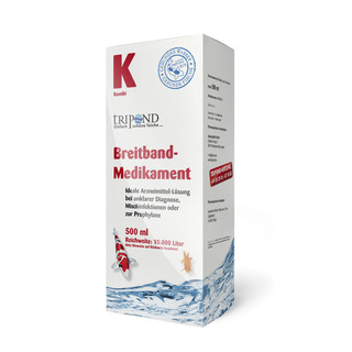 TRIPOND Breitband Medikament K Kombi Prophylaxe gegen Parasiten Zierfisch Koi Teich - Inhalt: 500 ml