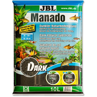 JBL Manado DARK Naturbodengrund für Süßwasser Aquarien Aquarium Kies dunkler Bodengrund