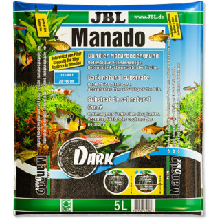 JBL Manado DARK Naturbodengrund für Süßwasser Aquarien Aquarium Kies dunkler Bodengrund - 5 Liter (6703600)