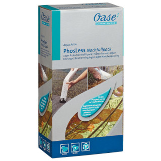 OASE AquaActiv PhosLess Algenschutz NACHFÜLLPACK 2 Beutel Algenwachstumshemmer Phosphatbindung - 2 Liter (57477)