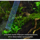 DENNERLE Gravel Cleaner Nano - Nano Mulmsauger für Aquariengröße 10 bis 40 L - Bodengrund Reinigung Absaugung Pumpe Druchflussbegrenzer Schlauchhalter