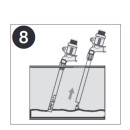 DENNERLE Gravel Cleaner Nano - Nano Mulmsauger für Aquariengröße 10 bis 40 L - Bodengrund Reinigung Absaugung Pumpe Druchflussbegrenzer Schlauchhalter