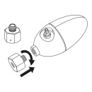 JBL PROFLORA ADAPT u - Einweg auf Dennerle - Adapter für Dennerle Druckminderer auf JBL Einweg CO2 Flaschen Aquarium (6467900)