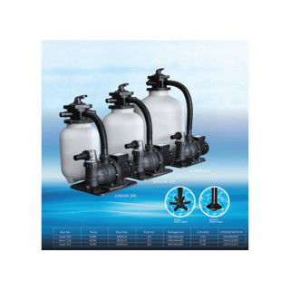 AQUASTRONG Sandfilterpumpe Für Oberirdischen Pool - 1/2 PS, 2500 GPH, Für Pools Bis 9000 Gallonen, 12 Zoll Mit 6-Wege-Ventil