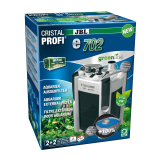 JBL CRISTALPROFI e702 greenline Außenfilter für Aquarien von 60-200 L (6028100)