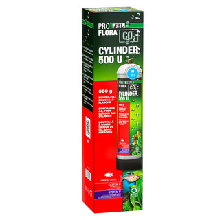 JBL PROFLORA CO2 CYLINDER 500 U Einweg-Vorratsflasche fertig befüllt mit 500 g CO2 u500 für Aquarien (6466200)