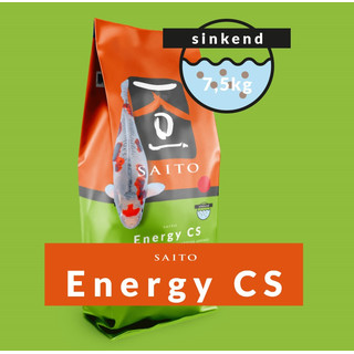 SAITO ENERGY CS - Koi Sinkfutter mit arktischem Fisch Krill Kohlenhydrate Ballaststoffe niedrige Wassertemperatur Ø4 mm - 7,5 kg Sack