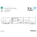 Filtreco COMBI DRUM FILTER 100 (Schwerkraft) mit Biokammer (Filtreco-Nr.100340)