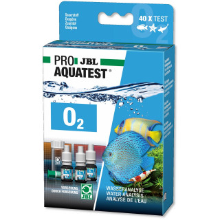 JBL PROAQUATEST O2 Sauerstoff Schnelltest zur Bestimmung des Sauerstoffgehalts im Teich & Aquarium (2411200)