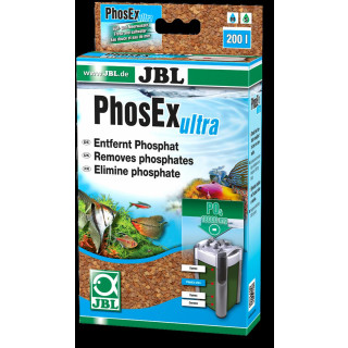 JBL PhosEx Ultra zur Entfernung von Phosphat aus Aquarien für Süß- und Meerwasseraquarium Phosphatbinder für bis 200 Liter - JBL-Nr. 6254100