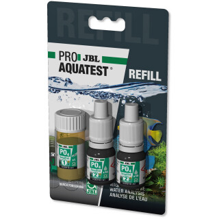 JBL PO4 Phosphat sensitiv Test - REFILL (Nachfüller) Schnelltest zur Bestimmung des Phosphatgehalts in Süß-/Meerwasser Aquarien & Teichen (2412800)