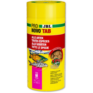 JBL PRONOVO TAB M Futtertabletten Alleinfuttermittel Hauptfutter für Zierfische alle Aquarienfische Süßwasser - Inhalt: 1000 ml (3117500)
