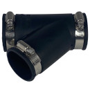 Flexibles Gummi Y-Stück Ø 50 mm / 45°...