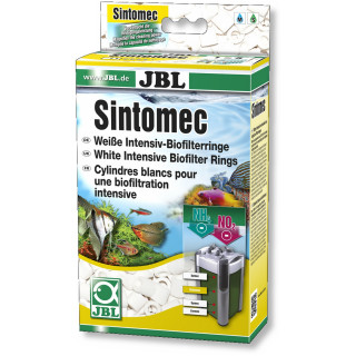 JBL Sintomec - Bio-Sinterglasringe, Weiße Intensiv-Biofilterringe - Inhalt: 1 Liter (6254700)