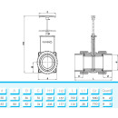 PVC Zugschieber Plimat verschraubbar mit beidseitiger Schraub-Überwurfmutter und Klebemuffe Ø50 mm x Ø50 mm
