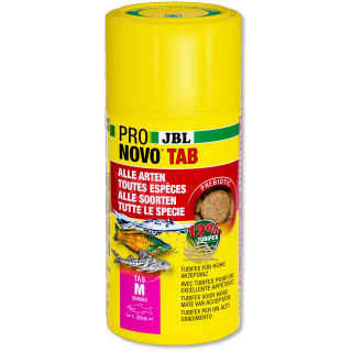 JBL PRONOVO TAB M Futtertabletten Alleinfuttermittel Hauptfutter für Zierfische alle Aquarienfische Süßwasser - Inhalt: 100 ml