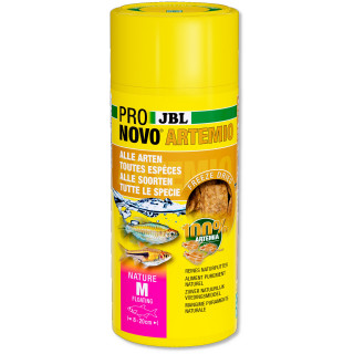 JBL Pronovo Artemio Nature M Floating - reines Naturfutter für alle Zierfische von 8-20 cm - Inhalt: 100 ml